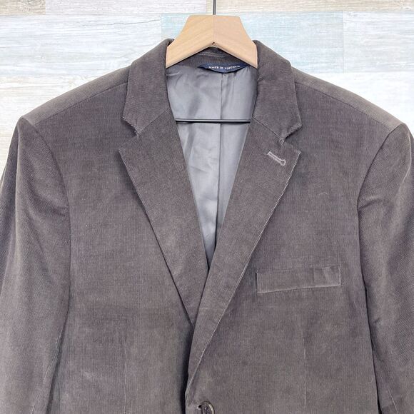 Banana Republic Corduroy Sport Coat Brown Two Button Mens 42R 42 Regular - Picture 2 of 9